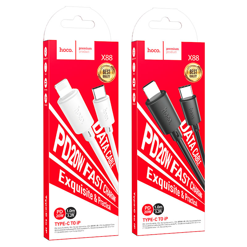 Cable Type-C to Lightning “X88 Gratified” PD fast charge Cable Type-C to Lightning “X88 Gratified” PD fast charge
